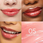 SKINTIFIC Peptide Brightening Lip Serum, Hydrating & Plumping Tinted Lip Gloss - Image 2