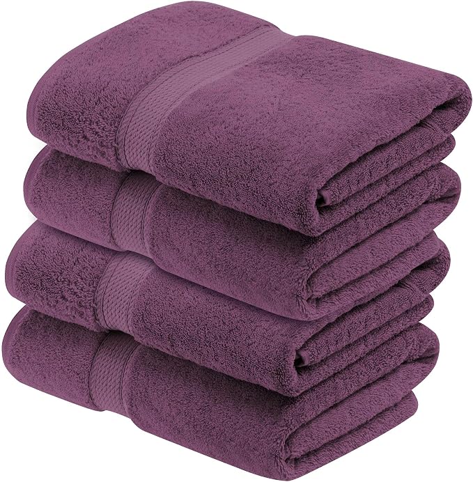Superior Egyptian Cotton Pile Bath Towel Set of 4, Ultra Soft Luxury Towels - Image 2