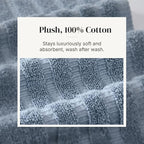 Modern Threads Natural Vine 6-Piece 100% Cotton Towel Set – Yarn Dyed Jacquard - Image 5