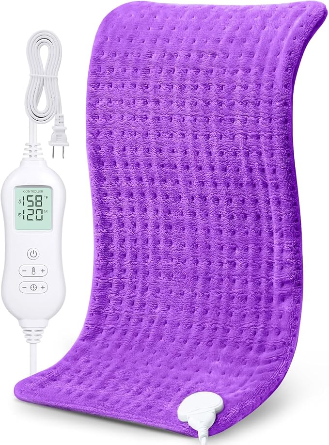 NOWWISH Heating Pad for Back Pain Relief & Period Cramps, 12x24 Inches Electric by NOWWISH