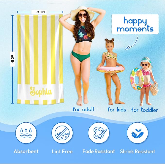 JML Personalized Beach Towel - Image 3