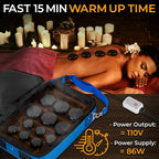 SereneLife Portable Massage Stone Warmer Set - Image 3