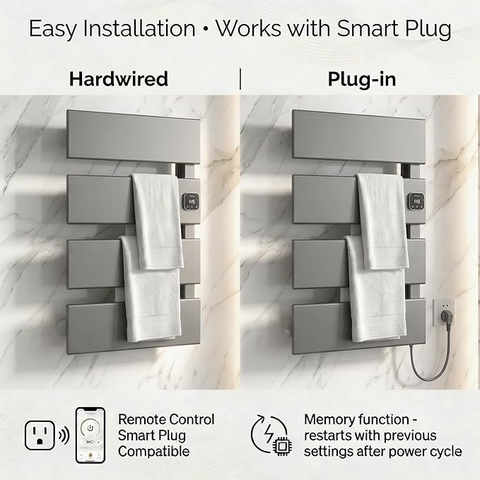 Electric Towel Warmer, Heated Towel Rack - Image 5