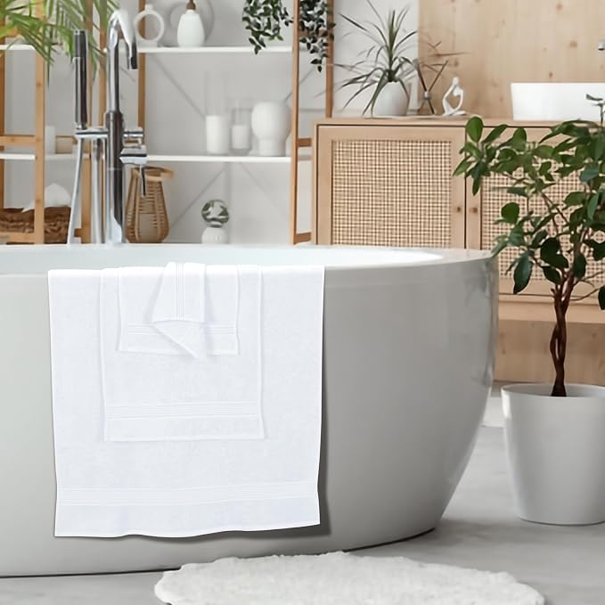 Elvana Home Ultra Soft 6 Pack Cotton Towel Set, Contains 2 Bath Towels 28x55 - Image 5