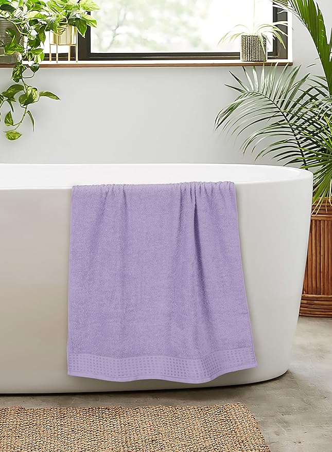 GLAMBURG 100% Cotton 2 Pack Oversized Bath Towel Set 28x55 Inches, Ultra Soft - Image 5