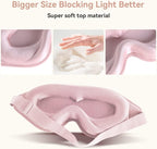 Sleep Mask for Men Women, Upgraded 3D Deep Contoured Eye Covers for Sleeping - Image 2