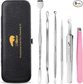 Litbear 6 Pcs Blackhead Remover Tools, Pimple Popper Tool Kit, Acne Tools by LitBear