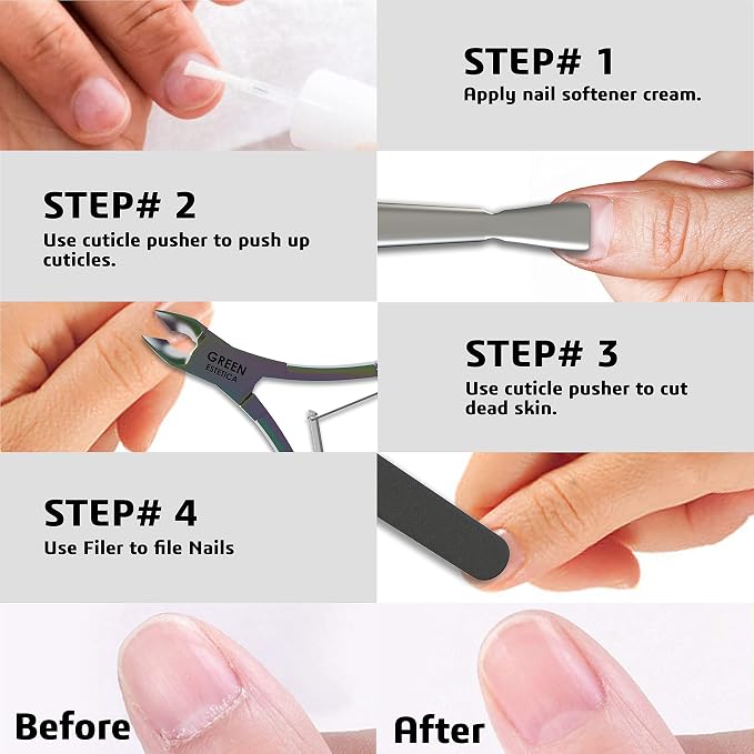 Professional Cuticle Trimmer Nail Cuticle Cutter Stainless Steel Cuticle Nippers - Image 4
