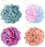 BTYMS 75g/pc Bath Loofah Mesh Puffs, Large Body Exfoliating Shower Sponges by BTYMS