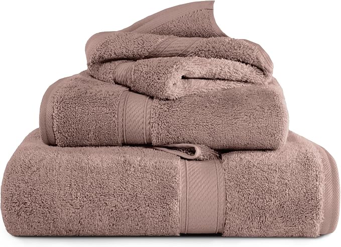 Superior Egyptian Cotton Pile 3-Piece Towel Set, 1 Bath, 1 Hand, 1 Face - Image 2