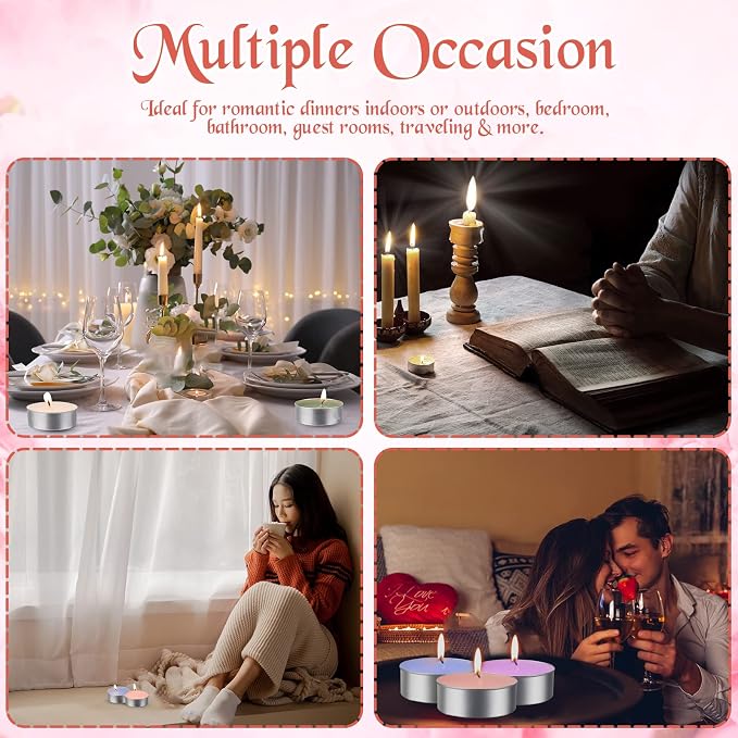 Huquary 108 Pcs Scented Tea Lights Candles Mini Scented Tealight Candles Bulk - Image 4