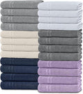 White Classic Wealuxe Multi Washcloths 24 Pack by WhiteClassic