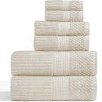 Springtree Home 100% Cotton Bath Towel Set | 6 Piece Set | Absorbent & by SpringtreeHome