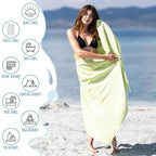 Ray Silver Turkish Beach Towel – 100% Cotton 40x71 Quick Dry Oversized Sand - Image 3