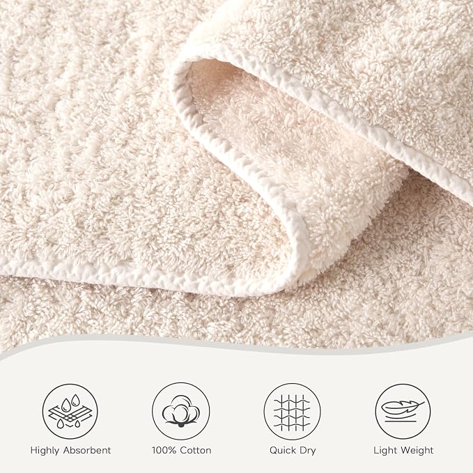 REDKISS Towels 2 Pack Luxury Extra Large Bath Towels Set 30 x 58 Inches – 100% - Image 5