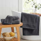 Springtree Home Luxury Viscose from Bamboo Bath Towel Set of 4 | 35% Viscose - Image 9