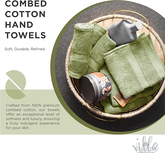 100% Cotton Wash Cloth for face & Body Set of 12, Sustainable, Highly Absorbent - Image 2