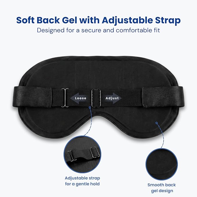 Cooling Eye Mask for Sleeping – Reusable Hot & Cold Gel Eye Mask - Image 3