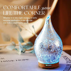 Porseme Essential Oil Diffuser Glass Aromatherapy Ultrasonic Humidifier - Image 6