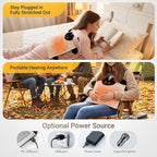 Cute Cat Shape Heating Pad for Period Cramps & Menstrual Pain Relief, 5V 2A USB - Image 4