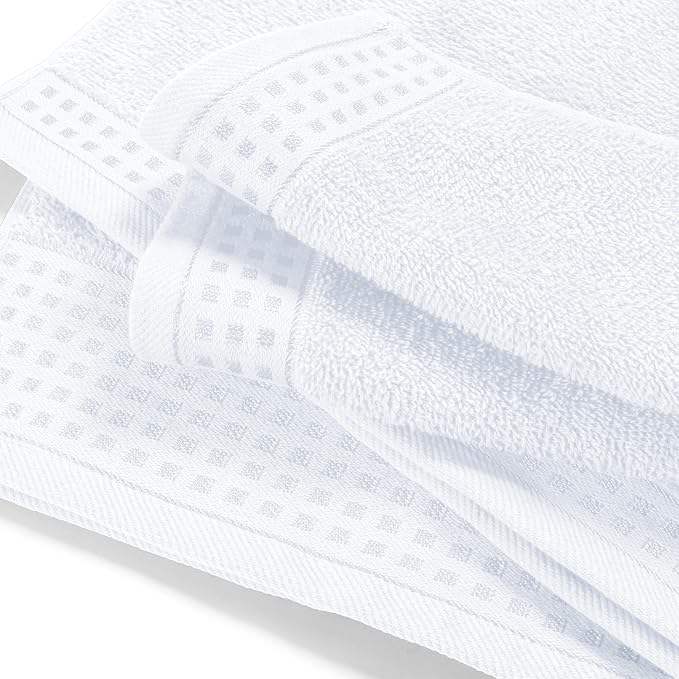 GLAMBURG Ultra Soft 3 Pack Cotton Towel Set, Contains a Bath Towel 28x55 inch - Image 2
