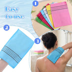 6 PCS Korean Scrub Mitt, Korean Italy Towel Korean Washcloth Exfoliating - Image 4