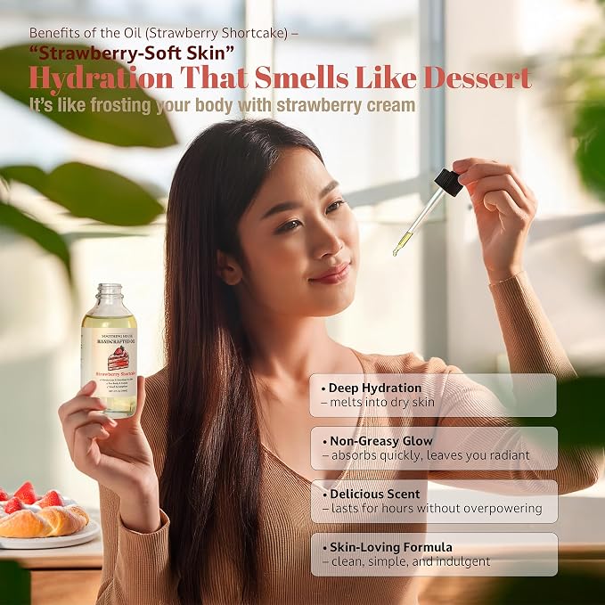 Strawberry Shortcake Body Oil: Moisturizing Body Oil - Image 9