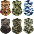 Fuinloth Neck Gaiter, 6 Pack Cooling UV Protection Bandana Face Mask Gator Scarf by fuinloth