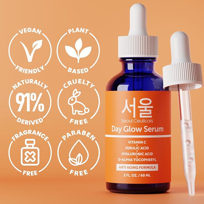SeoulCeuticals Large 2oz Korean 20% Vitamin C Hyaluronic Acid Serum + CE - Image 5