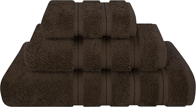 American Soft Linen Premium 3 Piece Towel Set, 1 Bath Towel 1 Hand Towel 1 by AmericanSoftLinen