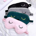 4 Pieces Sleep Eye Masks Silk Sleep Eye Cover Cute Lightweight Adjustable - Image 4