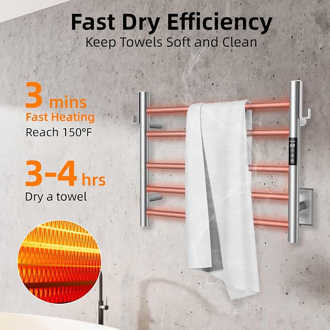 P&Dlusir Towel Warmer, Heated Towel Rack - Image 2