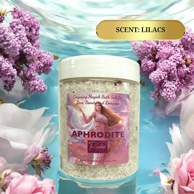 Aphrodite Bath Salts – 12 oz Dead Sea Salt Bath Soak - Image 2