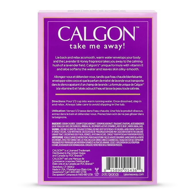 Calgon Ultra-Moisturizing Bath Beads, Lavender & Honey, 30 oz - Image 2