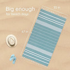 Premium Turkish Beach Towel – Lightweight, Quick Dry Beach Towel, 100% Cotton – - Image 2