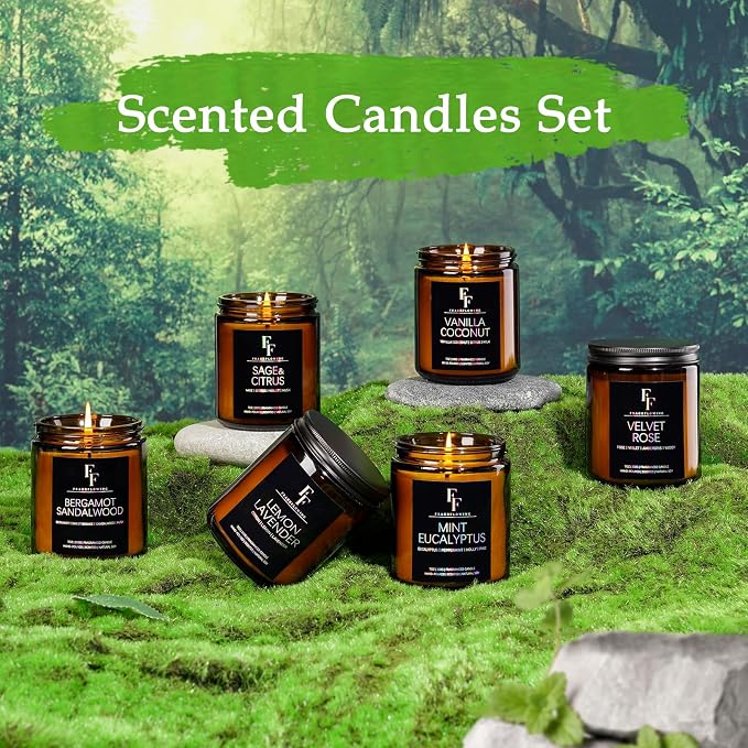 Scented Candles Set, Soy Wax Candles 6 Pack 42 Oz Aromatherapy Candles Gift Set - Image 4