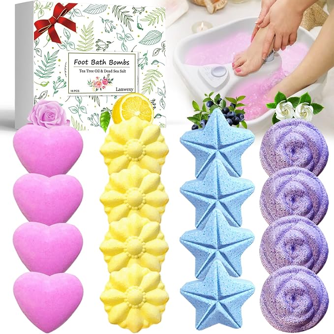 Lanwexy Bath Foot Bombs, 16 Pack Foot Soak by Lanwexy