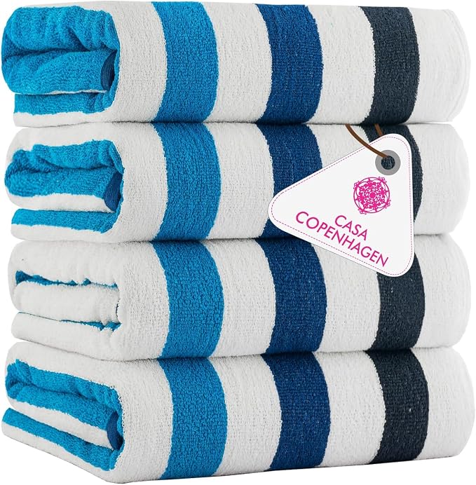CASA COPENHAGEN Monaco Beach Towels Designed in Denmark Rough and Tough by CASACOPENHAGEN