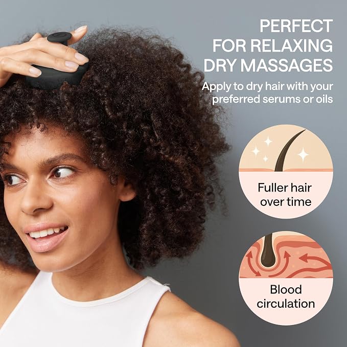 Silicone Scalp Scrubber for Dandruff – Serum, & Hair Oil Applicator – Scalp - Image 3