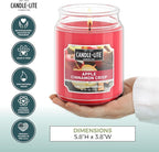 Candle-lite Fall Scented Candles, Apple Cinnamon Crisp, 18 oz Jar, Proudly - Image 4