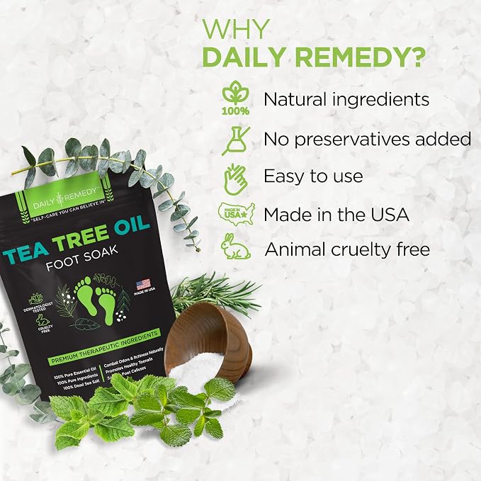 Tea Tree Oil Foot Soak with Epsom Salt - Image 7