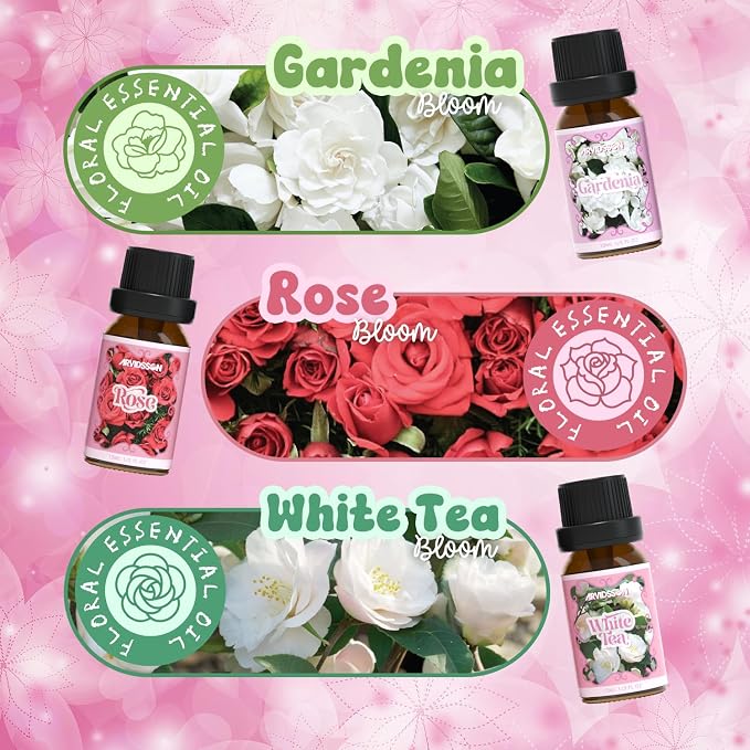 ARVIDSSON Floral Essential Oils Set, Natural Flower Essential Oil Gift - Image 4