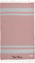 Personalized Embroidered Beach Towel | Throw Blanket, Easy Carry Sand Free by LA%60HAMMAMFINELIVING