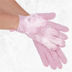 4 Pairs Exfoliating Gloves, 100% Nylon, Dual Texture Body Scrub - Image 4