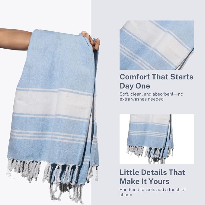 Cotton Turkish Beach Towel - Image 5