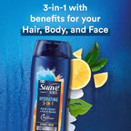 Suave Men Moisturizing Body, Face and Hair Wash, 3-in-1 - Image 5