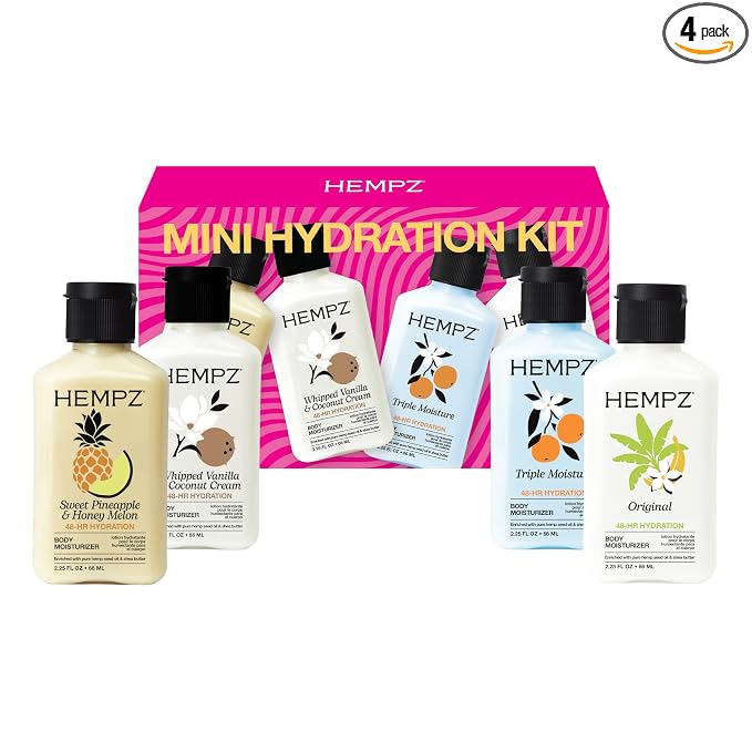 Hempz Mini Moisturizer Kit, Everyday Hydrating Lotion, 2.25 oz by Hempz