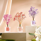 Airkeep Reed Diffuser Set of 3, Lavender Thyme Sandalwood Rose Cherry Blossom - Image 4