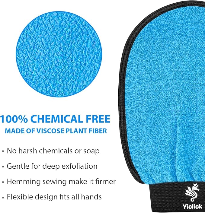 Exfoliating Gloves 2 Pcs, Exfoliating Body Scrubber - Image 3