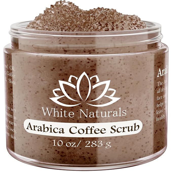 Arabica Coffee Scrub, Moisturizing Exfoliating Face, Body Foot, Natural by WhiteNaturals